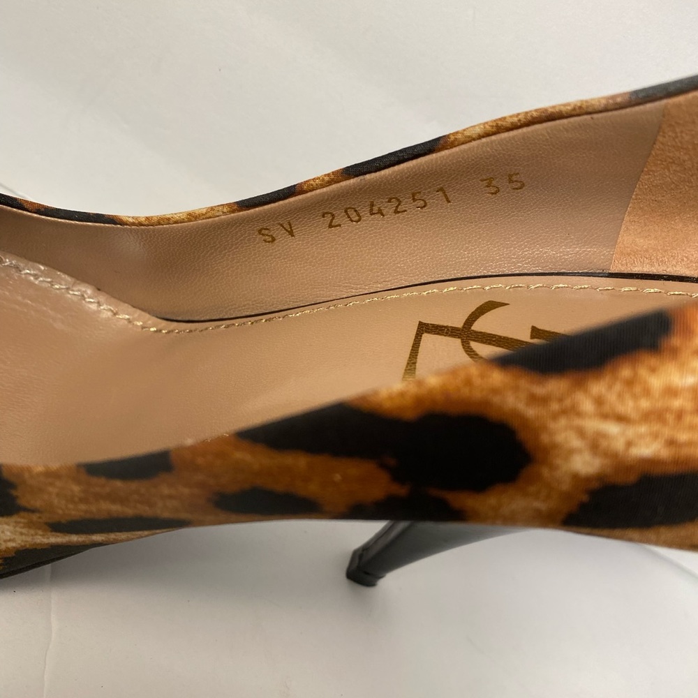 YSL Yves Saint Laurent leopard pumps heels 35 - Picture 8 of 11
